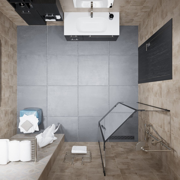 Изображение товара Душевой уголок Triton Дека-Блэк 100х100 (без поддона)