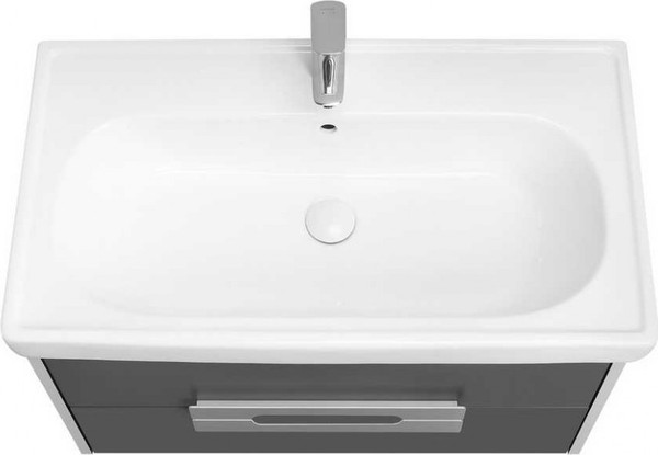 Изображение товара Тумба под умывальник Акватон Ар-Деко 85 / 1A280401DD8D0 (серый кобальт)