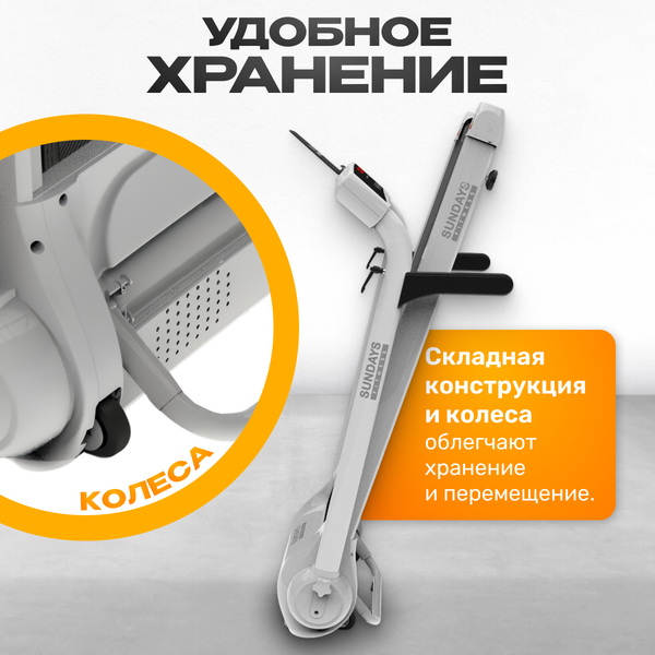 Изображение товара Электрическая беговая дорожка Sundays Fitness Middle Line S02 (белый)