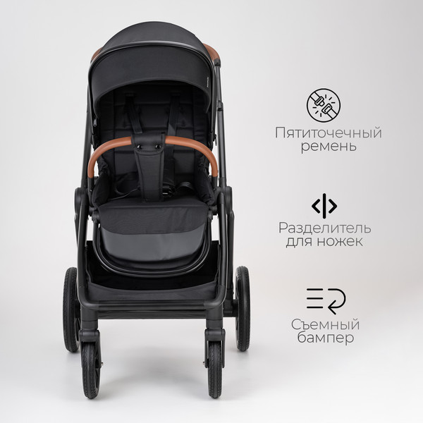 Изображение товара Детская универсальная коляска Tomix Prime 2 в 1 D1/2 (Black)