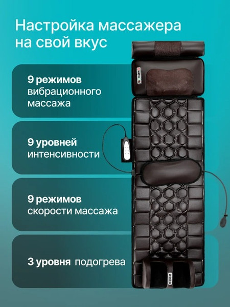 Изображение товара Массажная накидка CleverCare Full Body CC-101FB (коричневый)
