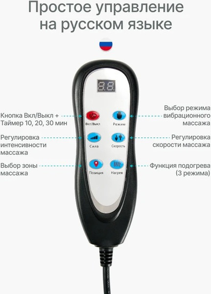 Изображение товара Массажная накидка CleverCare Full Body CC-101FB (коричневый)