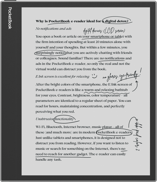 Изображение товара Электронная книга PocketBook 1042 InkPad Eo / PB1042-M-CIS (Mist Grey)