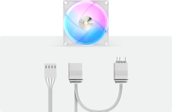 Изображение товара Вентилятор для корпуса Ocypus Delta F12 ARGB WH (Delta-F12-WH1AM00X-GL)