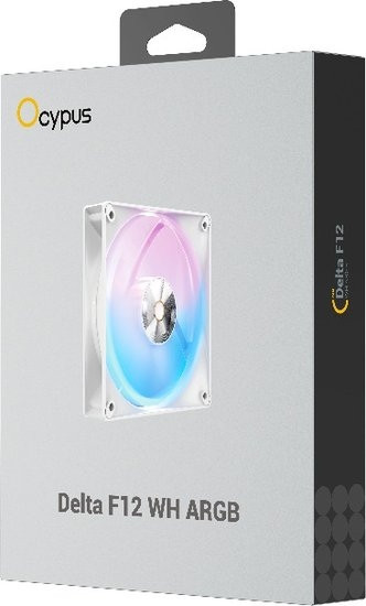 Изображение товара Вентилятор для корпуса Ocypus Delta F12 ARGB WH (Delta-F12-WH1AM00X-GL)