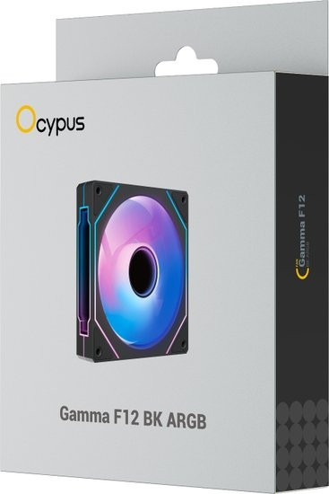 Изображение товара Вентилятор для корпуса Ocypus Gamma F12 ARGB BK (Gamma-F12-BK1AM00X-GL)