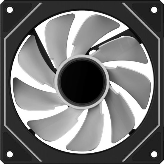 Изображение товара Вентилятор для корпуса Ocypus Gamma F12 ARGB Reverse Blade BK (Gamma-F12-BK1AM01X-GL)