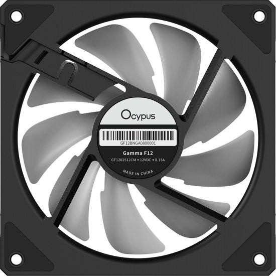 Изображение товара Вентилятор для корпуса Ocypus Gamma F12 ARGB Reverse Blade BK (Gamma-F12-BK1AM01X-GL)
