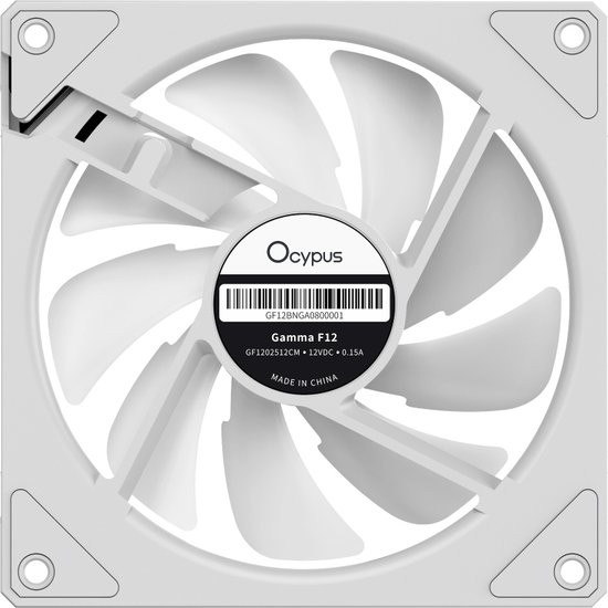 Изображение товара Вентилятор для корпуса Ocypus Gamma F12 ARGB Reverse Blade WH (Gamma-F12-WH1AM01X-GL)