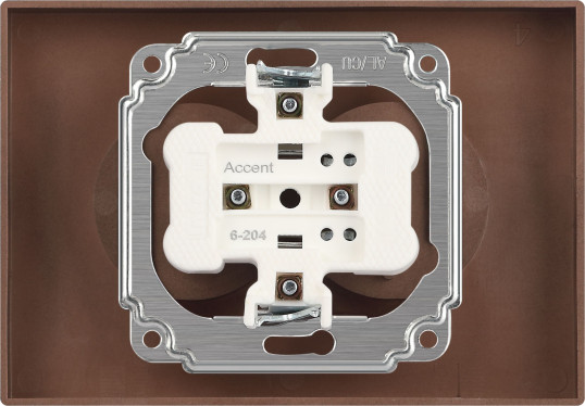 Изображение товара Розетка INTRO Accent 6-204-09 / Б0063433 (титан)