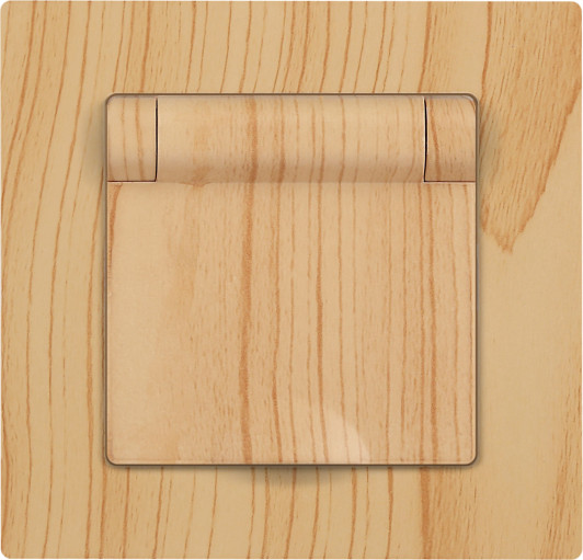 Изображение товара Розетка INTRO Accent 6-203-11 / Б0063479 (сосна)