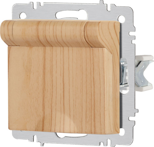 Изображение товара Розетка INTRO Accent 6-203-11 / Б0063479 (сосна)