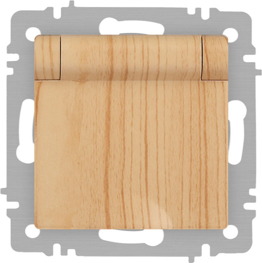 Изображение товара Розетка INTRO Accent 6-203-11 / Б0063479 (сосна)