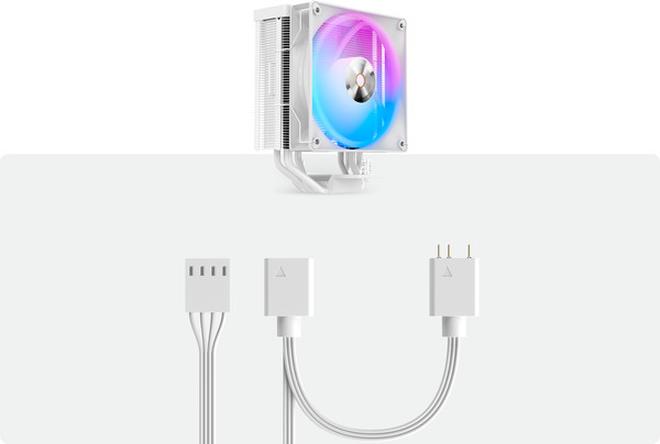 Изображение товара Кулер для процессора Ocypus Delta A40 ARGB WH (Delta-A40-WH1NAWN00X-GL)