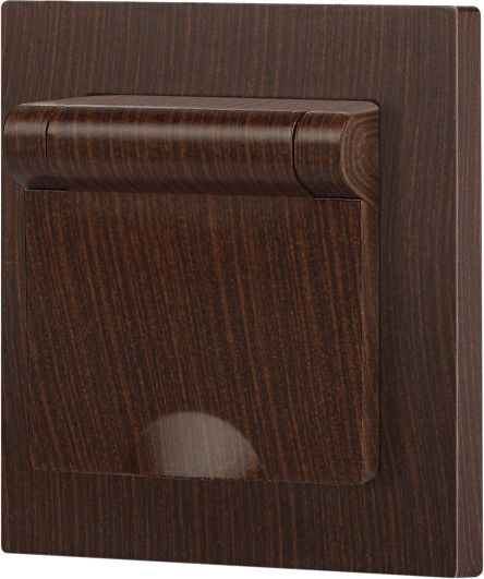 Изображение товара Розетка INTRO Accent 6-203-10 / Б0063454 (венге)