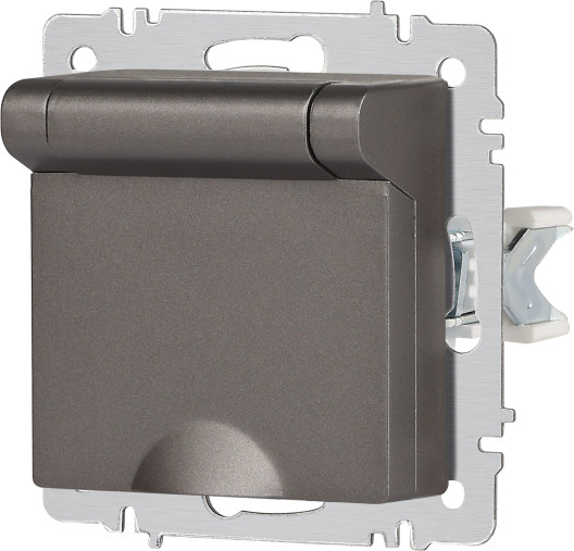 Изображение товара Розетка INTRO Accent 6-203-09 / Б0063471 (титан)