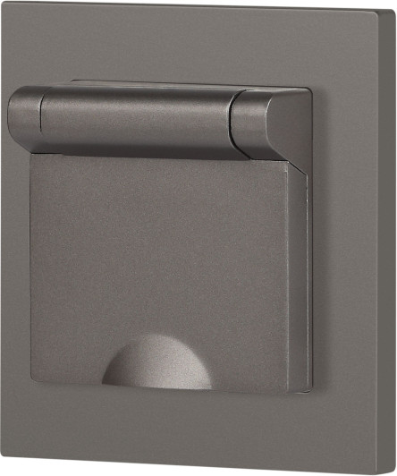 Изображение товара Розетка INTRO Accent 6-203-09 / Б0063471 (титан)