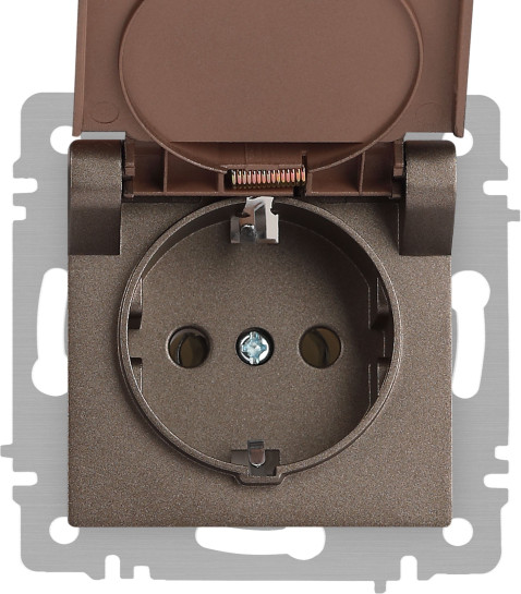 Изображение товара Розетка INTRO Accent 6-203-08 / Б0063436 (бронза)