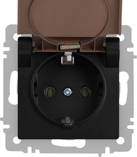 Изображение товара Розетка INTRO Accent 6-203-05 / Б0063747 (антрацит)