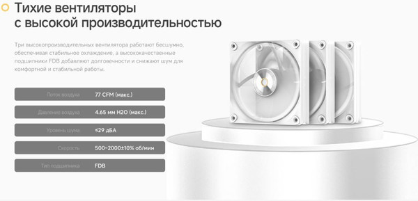 Изображение товара Кулер для процессора Ocypus Iota L36 WH (Iota-L36-WH3ANWNN00X-GL)