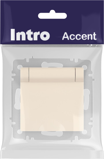 Изображение товара Розетка INTRO Accent 6-203-02 / Б0063716 (слоновая кость)