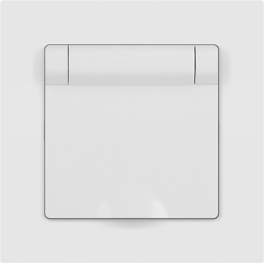 Изображение товара Розетка INTRO Accent 6-203-01М / Б0063713 (белый матовый)