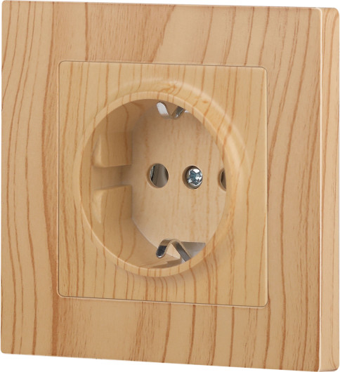 Изображение товара Розетка INTRO Accent 6-202-11 / Б0063706 (cосна)