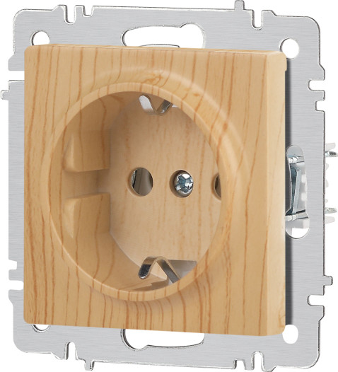 Изображение товара Розетка INTRO Accent 6-202-11 / Б0063706 (cосна)