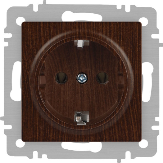 Изображение товара Розетка INTRO Accent 6-202-10 / Б0063703 (венге)