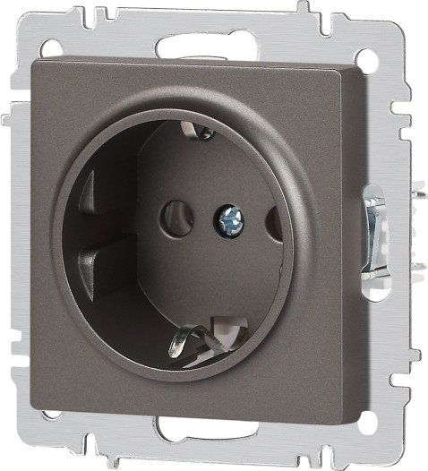 Изображение товара Розетка INTRO Accent 6-202-09 / Б0063701 (титан)