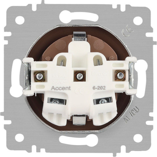 Изображение товара Розетка INTRO Accent 6-202-09 / Б0063701 (титан)