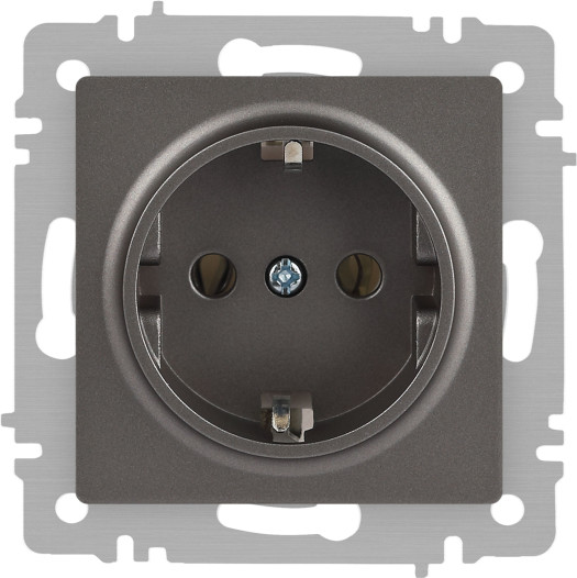 Изображение товара Розетка INTRO Accent 6-202-09 / Б0063701 (титан)