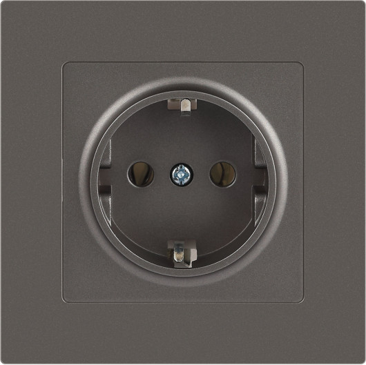 Изображение товара Розетка INTRO Accent 6-202-09 / Б0063701 (титан)