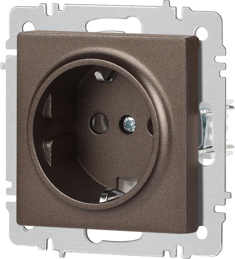 Изображение товара Розетка INTRO Accent 6-202-08 / Б0063699 (бронза)