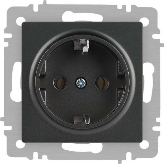 Изображение товара Розетка INTRO Accent 6-202-07 / Б0063697 (графит)