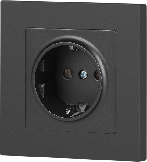 Изображение товара Розетка INTRO Accent 6-202-07 / Б0063697 (графит)