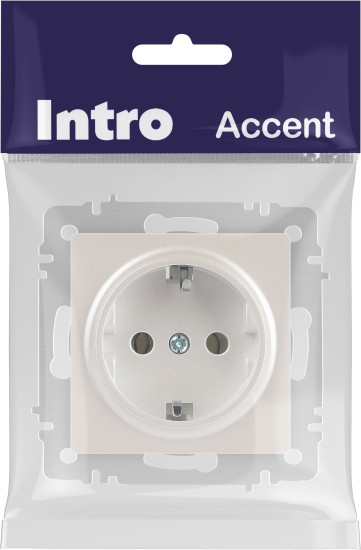 Изображение товара Розетка INTRO Accent 6-202-06 / Б0063695 (перламутр)