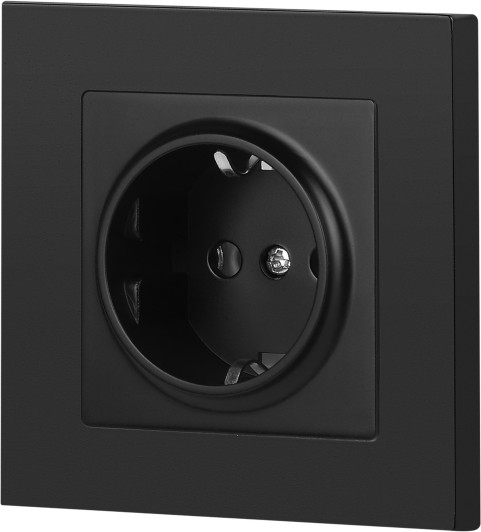Изображение товара Розетка INTRO Accent 6-202-05 / Б0063693 (антрацит)