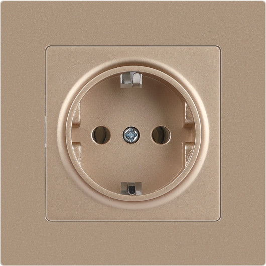 Изображение товара Розетка INTRO Accent 6-202-04 / Б0063690 (шампань)