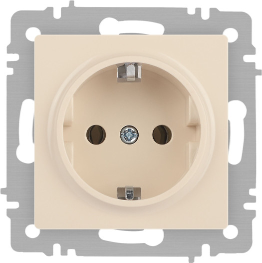 Изображение товара Розетка INTRO Accent 6-202-02 / Б0063683 (слоновая кость)