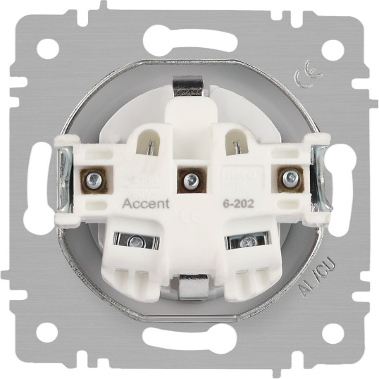 Изображение товара Розетка INTRO Accent 6-202-01М / Б0063681 (белый матовый)