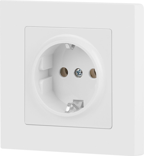 Изображение товара Розетка INTRO Accent 6-202-01М / Б0063681 (белый матовый)