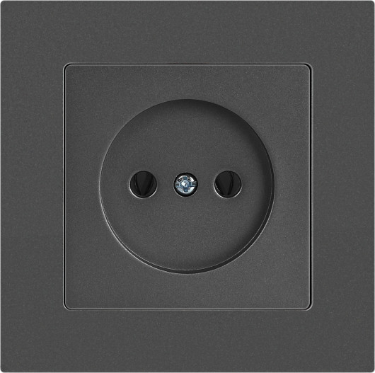 Изображение товара Розетка INTRO Accent 6-201-07 / Б0063669 (графит)