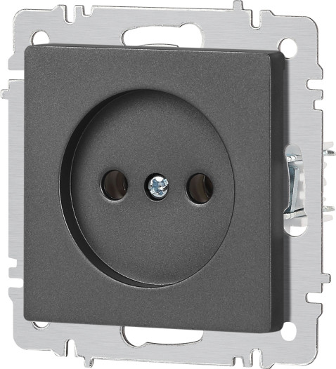 Изображение товара Розетка INTRO Accent 6-201-07 / Б0063669 (графит)