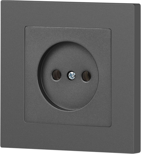 Изображение товара Розетка INTRO Accent 6-201-07 / Б0063669 (графит)