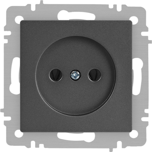Изображение товара Розетка INTRO Accent 6-201-07 / Б0063669 (графит)