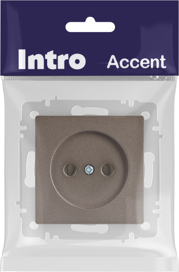 Изображение товара Розетка INTRO Accent 6-201-08 / Б0063670 (бронза)
