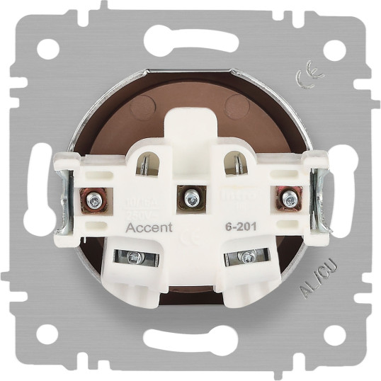 Изображение товара Розетка INTRO Accent 6-201-05 / Б0063665 (антрацит)