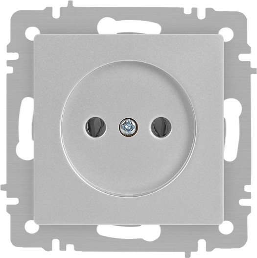 Изображение товара Розетка INTRO Accent 6-201-03 / Б0063661 (алюминий)