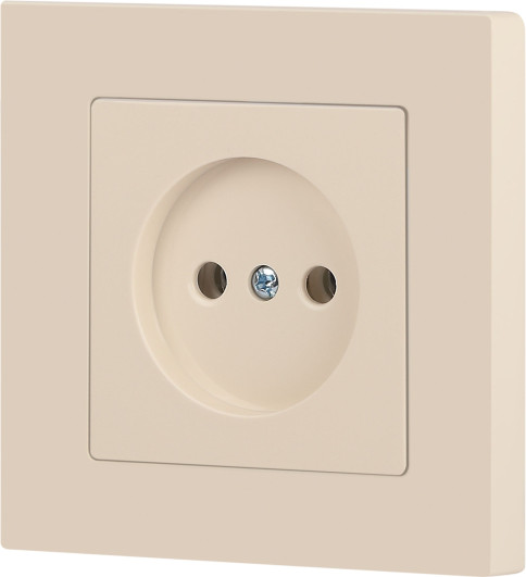 Изображение товара Розетка INTRO Accent 6-201-02 / Б0063659 (слоновая кость)